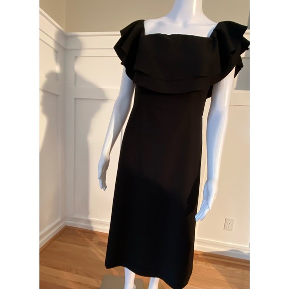 Banana Republic Off-The-Shoulder Ruffle Dress Size 6 MSRP $120 WD12 - Picture 11 of 15